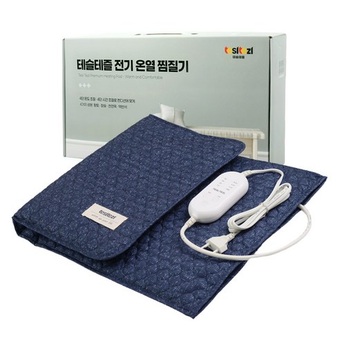 테슬테즐 어깨 허리 전기 온열 찜질기 대형 Tes-G60, Tes-G60(네이비퀼팅)