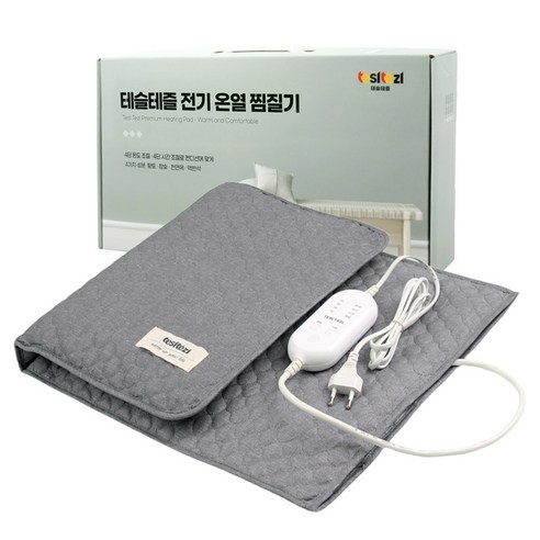 테슬테즐 어깨 허리 전기 온열 찜질기 대형 Tes-G60, Tes-G60(그레이퀼팅), 그레이퀼팅
