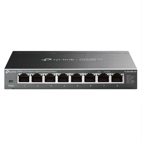 티피링크 8포트 2.5G 멀티 기가비트 데스크탑 스위치, TL-SG108S-M2, 1개