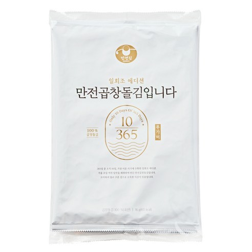 만전김 만전 곱창 돌김 입니다 무가미, 16g, 3개