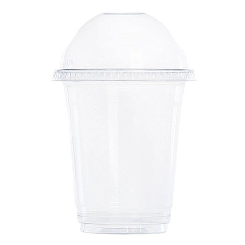 청전 테이크아웃투명컵 400ml + 뚜껑포함 세트, 100개, 1세트