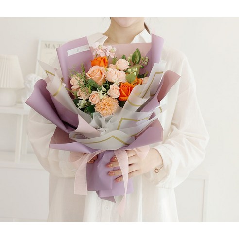 사랑과 감사를 전하는 향기로운 아스파시아 자나장미 비누 꽃다발