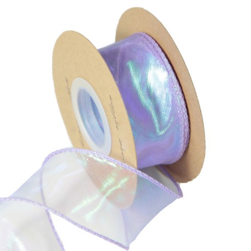 아이엔피 오간디리본 40mm, 19 오로라 바이올렛, 9m, 1개