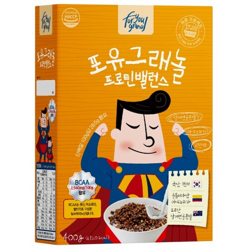포유그래놀 프로틴밸런스 시리얼, 1개, 400g