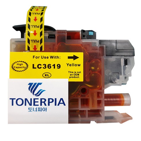 토너피아 브라더 호환잉크 LC-3619XL Y, YELLOW, 1개