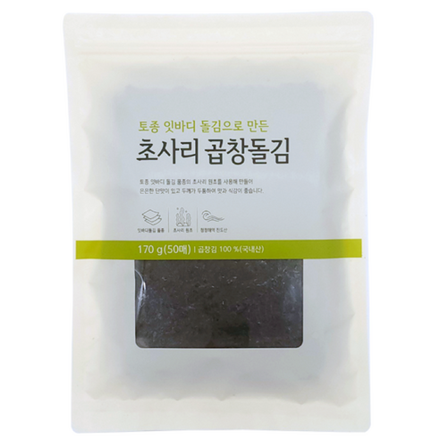 초사리 곱창 돌김 50p, 170g, 1개 곱창김 초사리 곱창 돌김 50p, 170g, 1개 곱창김