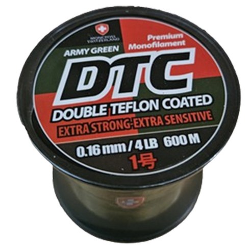 몽크로스 DTC 모노라인 루어 원투 바다 민물 장어 대용량 벌크 나이론 낚시줄 1호, ArmyGreen, 1개