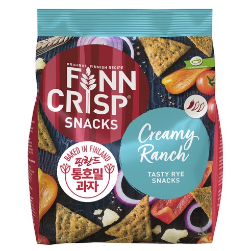 핀크리스프 통 호밀 스낵 크리미 랜치, 150g, 1개