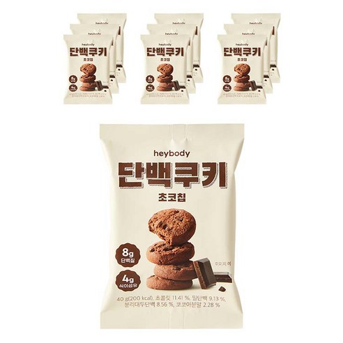 헤이바디 단백쿠키 40g, 10개