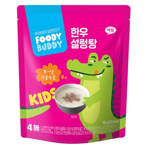 푸디버디 한우 설렁탕 (유아용) 180g, 1개 어린이식품