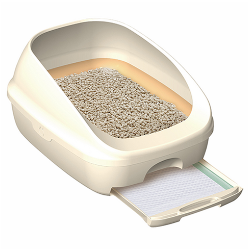 유니참 데오토일렛 감자 & 사막화 Zero 고양이 화장실 오픈형, 아이보리, 2개