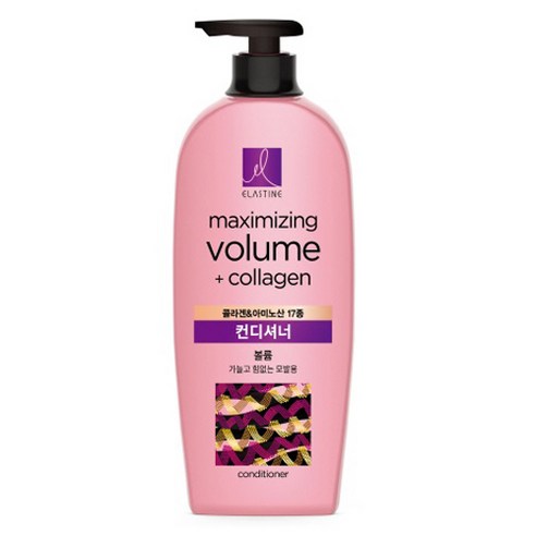 밀크 바오밥 세라 트리트먼트 화이트 머스크, 1200ml, 1개 린스 15 엘라스틴 마린콜라겐 볼륨 컨디셔너, 680ml, 1개