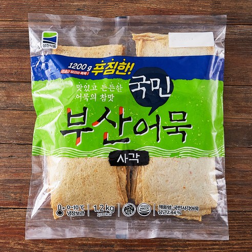 국민 사각 어묵 30장, 1.2kg, 2개