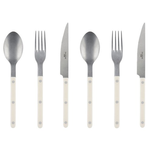사브르 빈티지 3종 세트, 아이보리, 디너스푼 + 디너포크 + 디너나이프, 2세트