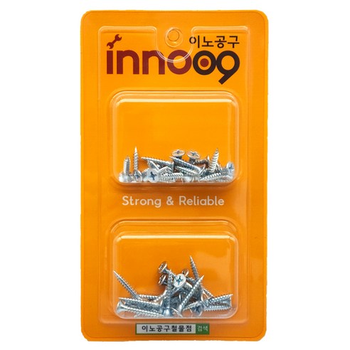 이노공구 석고보드용 외날 나사 2종 세트 20mm 25mm 40pcs NIT500, 20세트