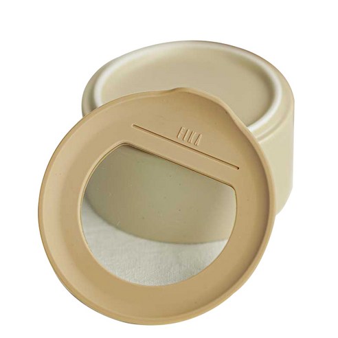 네오플램 피카 원 도자기 보관용기 원형 200ml, 샌드 베이지, 1개