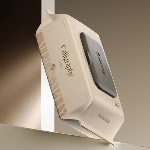 촉촉함과 안심을 담아, 베베숲 캘리그라피 골드 물티슈로 소중한 우리 아이 피부를!