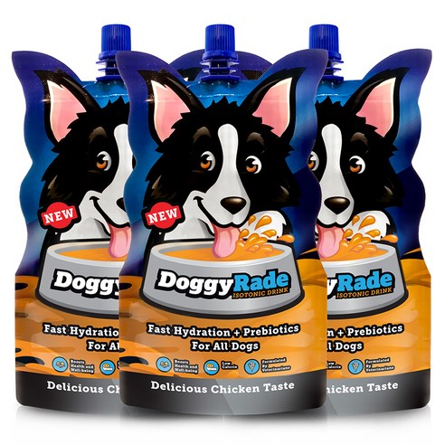 도기레이드 강아지 프리바이오틱스 수분 보충 액상 영양제 250ml, 치킨, 3개, 소화기능 개선
