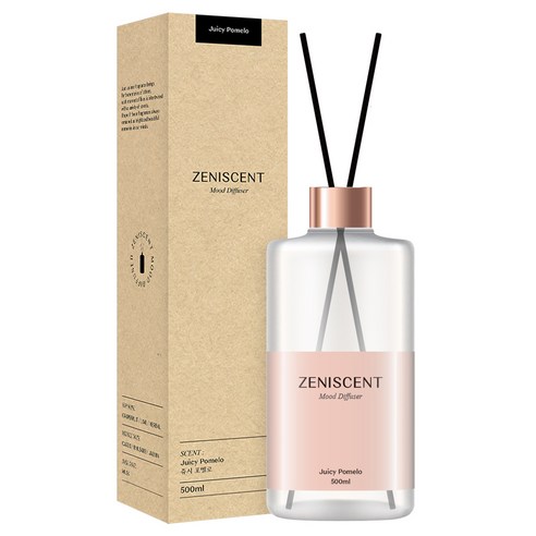 제니센트 무드 대용량 디퓨저 실내방향제, 프루티 팝, 500ml, 1개