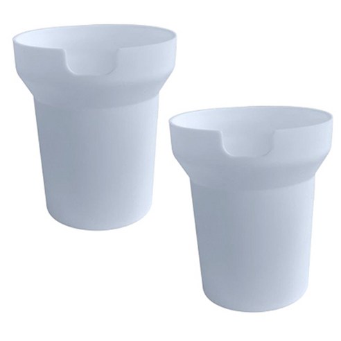 블럭마트 텀블러 바닥 보호커버 900ml, 화이트, 2개