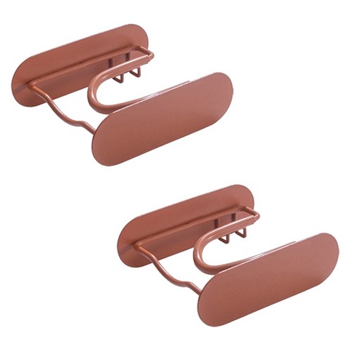 블럭마트 간편설치 드라이기 거치대 다이슨스타일, 오렌지, 2개