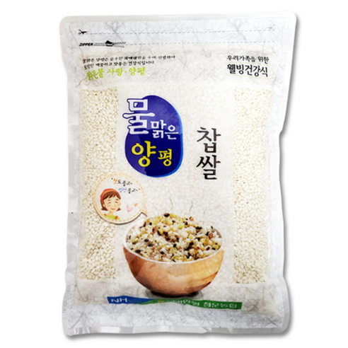 물맑은양평 청운농협 찹쌀, 1kg, 2개