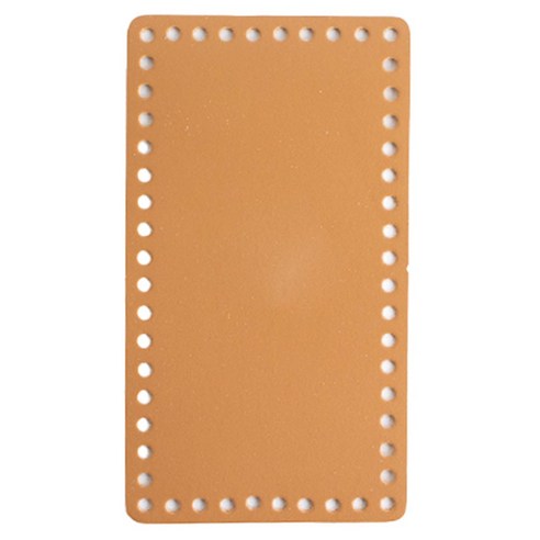 야나 미니 직사각 가죽 바닥 18 x 10 cm, 1개, 카멜