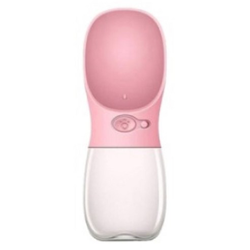 벨버드 강아지 댕댕이 원터치 물병 350ml, 핑크, 1개