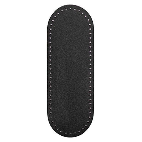 yarna 긴 타원형 가죽 바닥 30 x 10.5 cm + 기본 레자 세트, 1.기본 레자, 블랙, 1세트