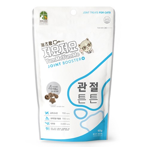 캐츠랑 고양이 저요저요 간식, 관절, 60g, 12개