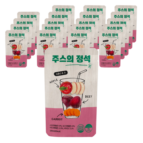 주스의정석 ABC주스, 100ml, 20개