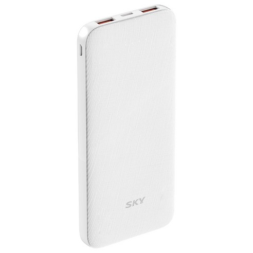 스카이필 S10PD 20W 멀티포트 PD C타입 고속 충전 보조배터리 10,000mAh – 폴라 화이트 휴대용보조배터리