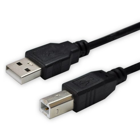 디옵텍 USB 2.0 A M - B M 프린터 케이블 블랙 JUSTLINK U2AB30, 1개, 3m