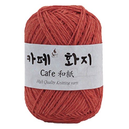 yarna 카페화지 뜨개실 40g, 13 딥오렌지, 1개