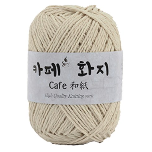 yarna 카페화지 뜨개실 40g, 5 연베이지, 1개