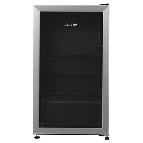 캐리어 미니 쇼케이스 94L CVDR90SPM1, 검정색(바디) + 실버몰딩(도어)