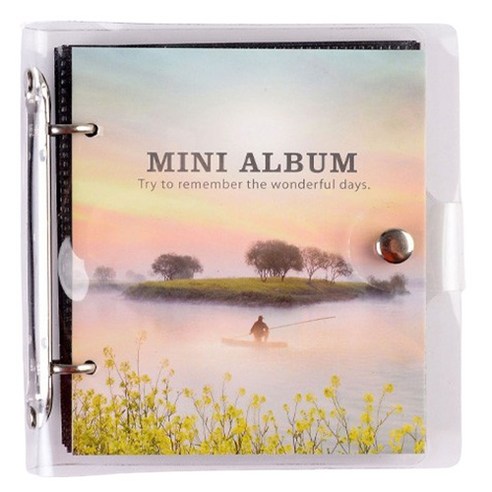 데이소이 PVC 투명 미니 사진 앨범 10.2 x 7.6 cm, 나그네, 50매