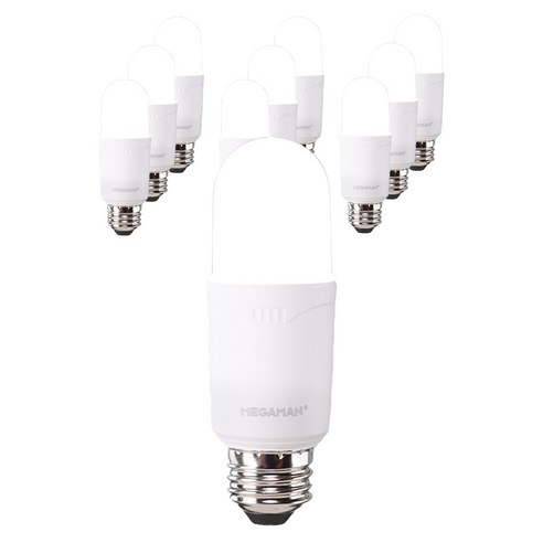 비츠온 원하 P 벌브 1등급 LED 메가맨 전구 화이트 6W, 주광색, 10개