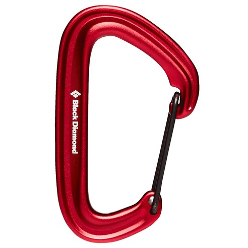 블랙다이아몬드 라이트와이어 카라비너, Red, 1개