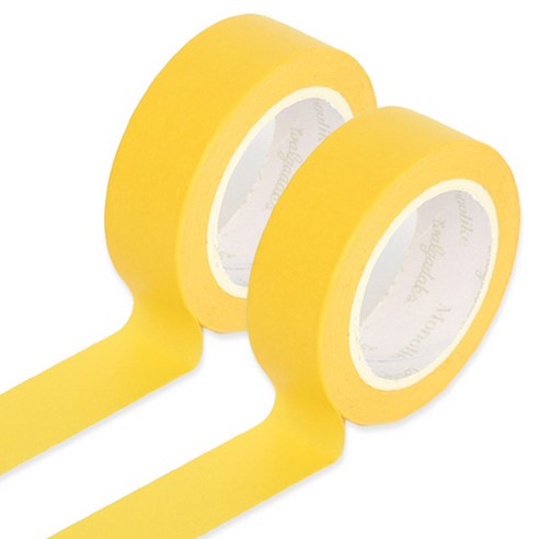 모노라이크 아르떼 마스킹 테이프 15mm x 10m, 556Lemon, 2개