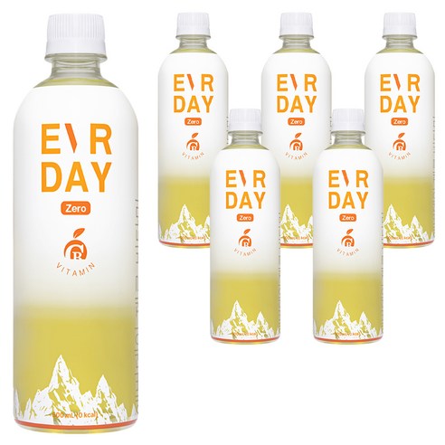 에버데이 제로 비타민 음료, 500ml, 6개