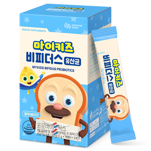 대상웰라이프 마이키즈 비피더스 유산균 30p, 60g, 1개