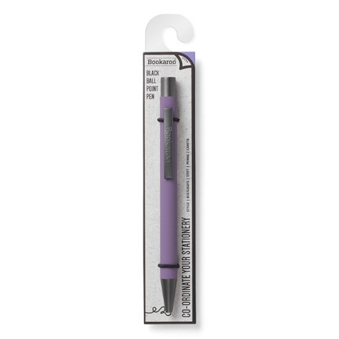 이프 블랙유성잉크 부카루 볼펜 0.7mm, 연보라, 1개