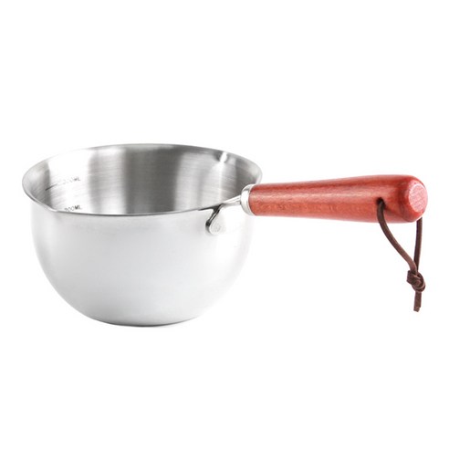 코빙 304 스텐 우드 손잡이 소스 밀크팬 300ml, 11cm, 혼합색상, 1개