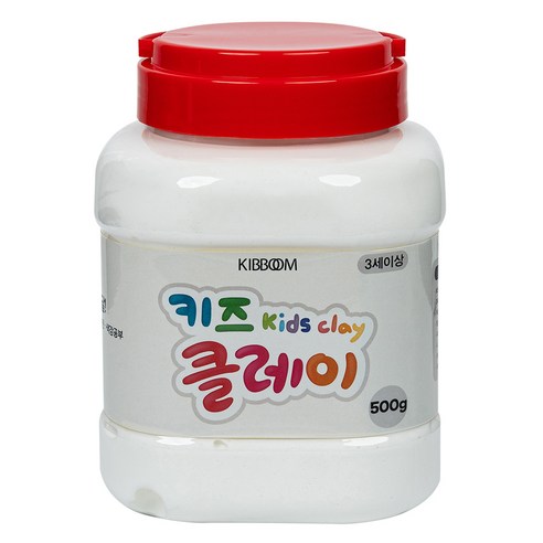 키즈 클레이 버켓, 흰색, 500g, 1개