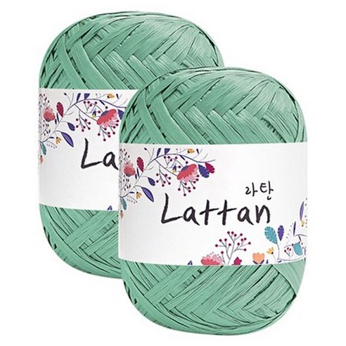 yarna 라탄 2볼 라피아실 40g, 17번(반유광), 2개