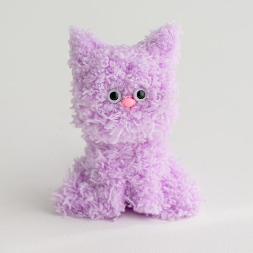 yarna 모루 고양이 인형 1마리 만들기 DIY 패키지, 베리냥, 1세트, 베리