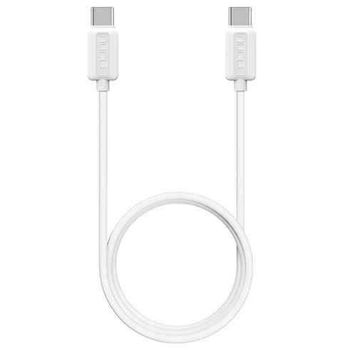뉴클 C타입-C타입 PD 100W 초고속 충전케이블, 1m, 화이트, 1개