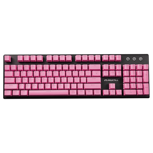 맥스틸 가디언 컬러 키보드 키캡, 일반형, 핑크, MAXTILL GUARDIAN-Keycap