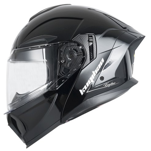 리버폭스 모터싸이클 오픈 풀페이스 헬멧, 무광블랙